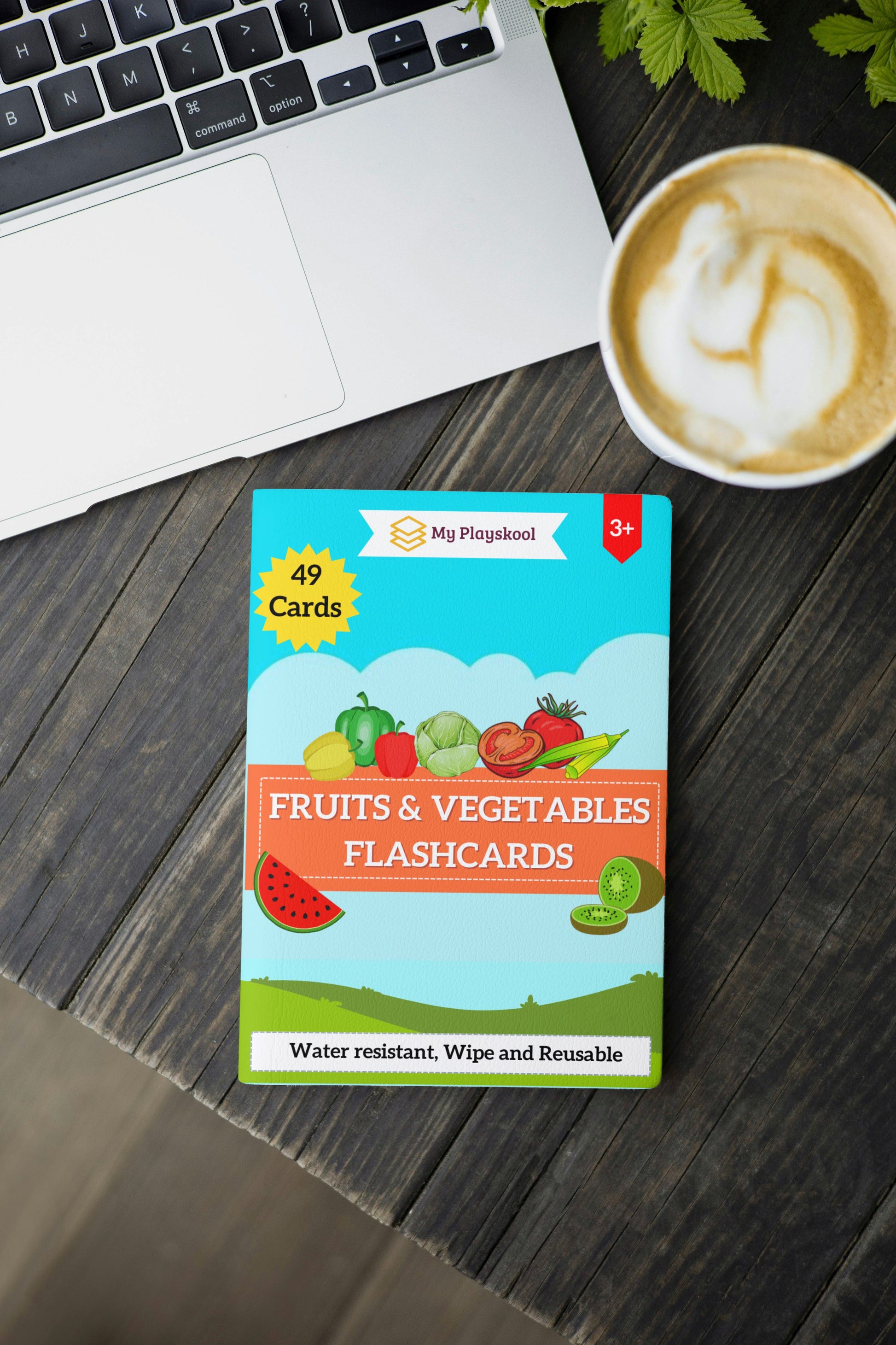 Preschool Fruits and Vegetables Flashcards